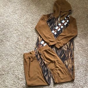 Boys hooded Chewbacca onsie